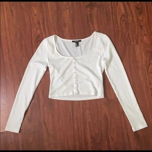 Cropped thermal shirt